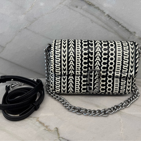 NWT Marc Jacobs Calfskin The Monogram J Marc Shoulder Crossbody Bag - Picture 2 of 8